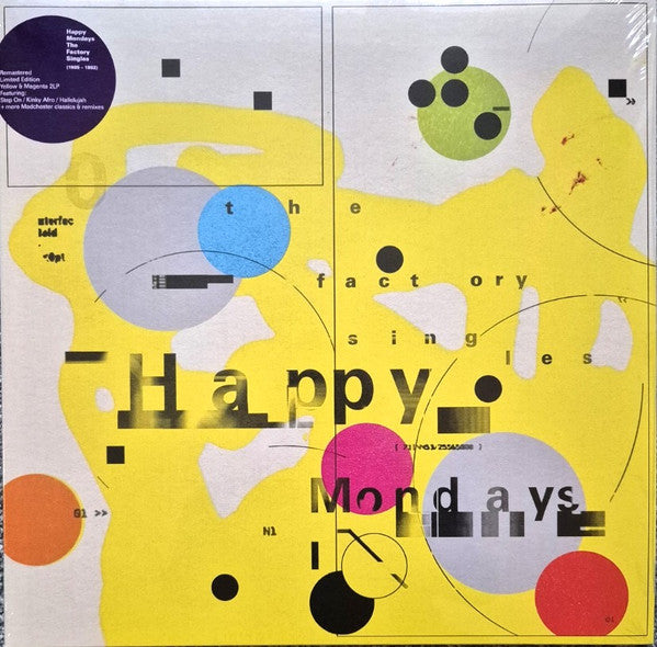 Image of Front Cover of 2xLP - EX/EX - HAPPY MONDAYS, The Factory Singles (London Records ; LMS1725595, Worldwide 2025, Gatefold, 2 Inners, One LP Yellow, One LP Magenta), Still In Stickered Shrinkwrap,  - 3226246E