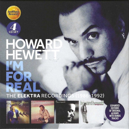 Image of Front Cover of 4xCD - M/M - HOWARD HEWETT, I'm For Real (The Elektra Recordings 1986-1992) (SoulMusic Records; OSMCR-52058X, UK 2022, Clamshell Box Set), Still SEALED In Shrinkwrap,  - 3216425C