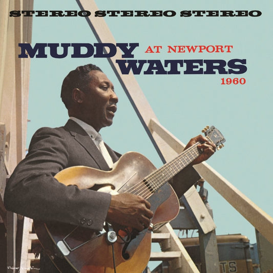 Image of Front Cover of LP - NEW/NEW - MUDDY WATERS, Muddy Waters At Newport 1960 (Acoustic Sounds) (Chess Records; 5749015, UK 2026 Reissue, 180g Black Vinyl), , Recorded live at the Newport Jazz Festival on July 3, 1960, At Newport 1960 captures Muddy Waters in electrifying form. This audiophile reissue is remastered from the original analog tapes and pressed on 180-gram vinyl at Quality Record Pressings (QRP), packaged in a tip-on gatefold sleeve. - 9410094C