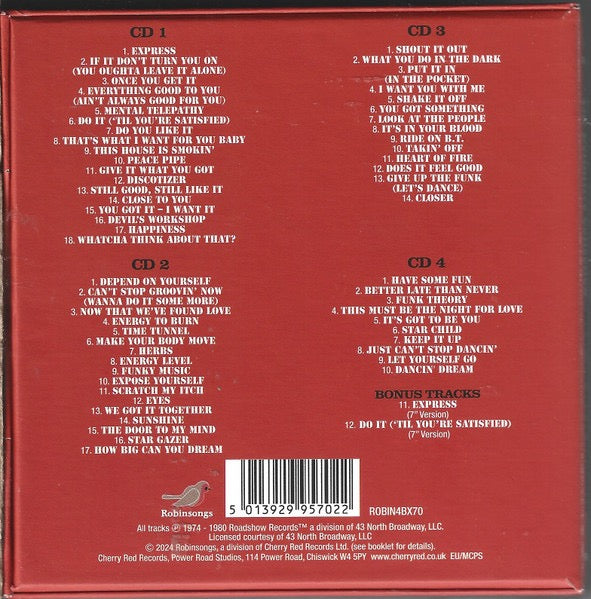 Image of Back Cover of 4xCD - M/M - B.T. EXPRESS, The Definitive Collection - Do It 'Til You're Satisfied (Robinsongs; ROBIN4BX70, UK 2024, Clamshell Box Set), Still SEALED In Shrinkwrap,  - 3216490C