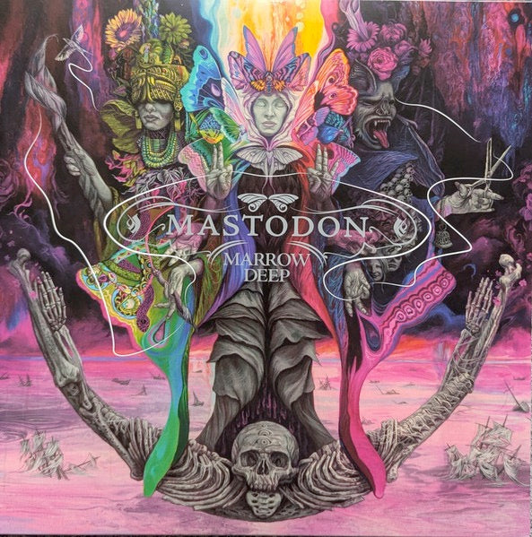 Image of Front Cover of 2xLP - NEW/NEW - MASTODON, Marrow Deep (Concord; 7279074, UK 2026, Insert, Coke Bottle Clear Vinyl), , Equal parts crushing & cathartic, Marrow Deep finds GRAMMY winners Mastodon pushing their sound into new depths without sacrificing what makes them one of heavy music's most forward-thinking forces. Mastodon channel profound grief into one of the most emotionally charged albums of their storied career. A 13 song testament of the effect those close to us can have on our lives, ultima