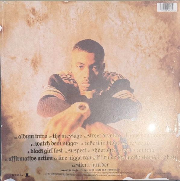 Image of Back Cover of 2xLP - NEW/NEW - NAS, It Was Written (Sony; 19958414681, UK 2026 Reissue, Gatefold), , Released via Sony Legacy - After such an unprecedented debut record, expectations were understandably high for Nas' follow-up. What came next threw critics and fans for a loop, but was no less influential than 'Illmatic', and would become the most commercially successful album in the entirety of Nas' discography. The 1996 follow-up was titled 'It Was Written', and in contrast to the urban bleakness 
