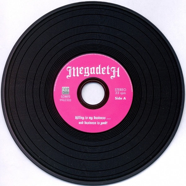 Image of Label Cover of CD - VG/VG+ - MEGADETH, Killing Is My Business... And Business Is Good! (Century Media; 9962302, Germany 2009 Reissue, Fold Out Sleeve, Inner), Corner Bump ,  - 3316002C