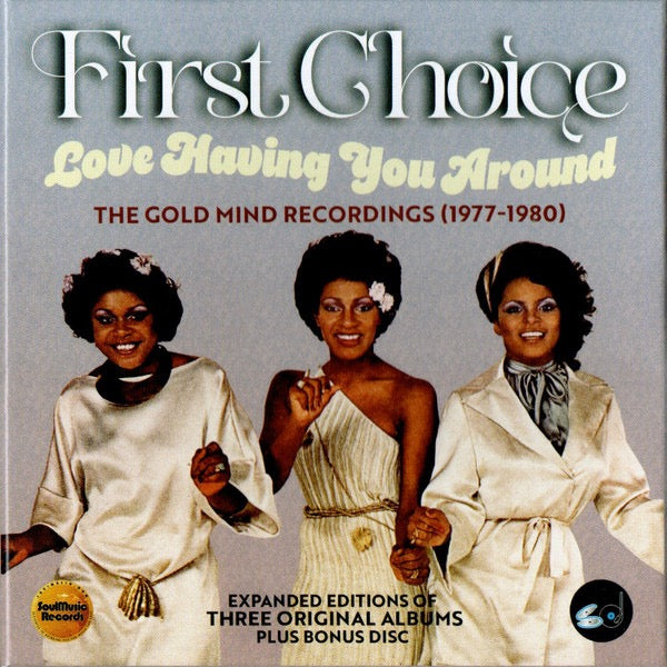 Image of Front Cover of 4xCD - M/M - FIRST CHOICE, Love Having You Around: The Gold Mind Recordings (1977-1980) (SoulMusic Records; SM4CR5216BX, UK 2024, Clamshell Box Set, Booklet & Inners), Still SEALED In Shrinkwrap,  - 3316003C