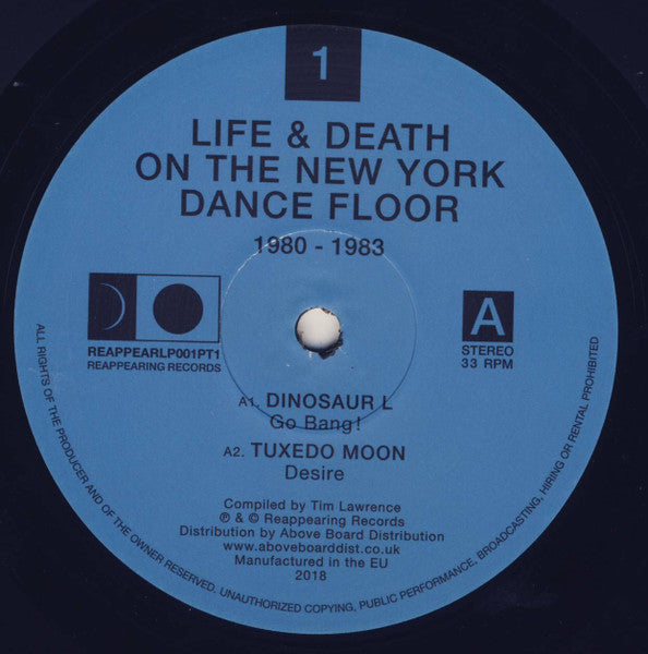 Image of Label Cover of 2xLP - VG+/VG+ - VARIOUS, Life & Death On The New York Dance Floor 1980-1983 (Part One) (Reappearing Records; REAPPEARLP001PT1, UK 2018, Insert, MPO 18 506xx matrices), Still In Opened Shrinkwrap,  - 3346005S