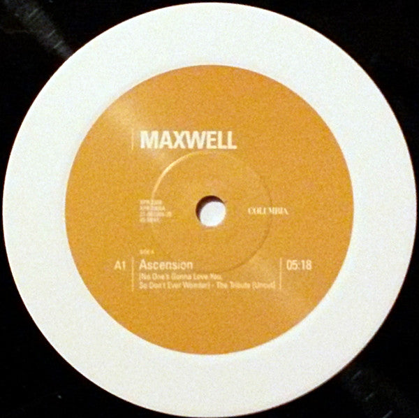 Image of Front Cover of 12" - VG/VG - MAXWELL, Ascension (Don't Ever Wonder) The Remixes (Columbia; XPR 2309, UK 1996, Stickered Plain Sleeve), light marks only. original stickered sleeve - light wear,  - 3346040S