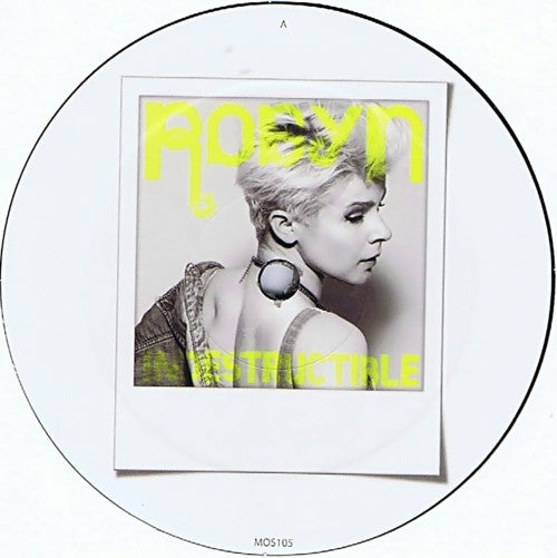 Image of Front Cover of LP - /VG - ROBYN, Indestructible (Embassy Of Music ; MOS 105, Germany 2011, Plain Sleeve), Light marks only, A	Robyn & Laidback Luke  	 IndestructibleB1	Robyn   Indestructible (Laserkraft 3D Remix)B2	Robyn   Indestructible (The Krays Remix) - 3326013E