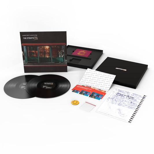 Image of Front Cover of 1xLP - NEW/NEW - THE STREETS, A Grand Don't Come For Free (Pure Groove Ltd t/a Locked On; 5021732774590, UK 2026, Box Set contains Vinyl, CD, Photo Wallet, Art Print & Fridge Magnet), , Limited edition Box Set celebrating The Streets most iconic album 'A Grand Don't Come For Free' and the 2026 world tour which will see the album performed in full for the first time. This exclusive Box Set contains Vinyl, CD, Photo Wallet, Art Print & Fridge Magnet. A must-cop for any fan interested i