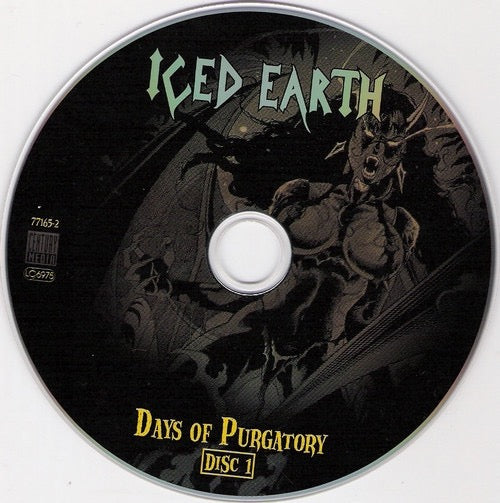 Image of Label Cover of 2xCD - VG+/VG - ICED EARTH, Days Of Purgatory (Century Media; 77165-2, UK, Europe & US 1998 Reissue, Double Digipak, Booklet), ,  - 3316022C