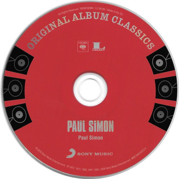 Image of Label Cover of 5xCD - VG+/VG+ - PAUL SIMON, Original Album Classics (Sony Music; 88875097932, Europe 2015 Reissue), ,  - 3356005S