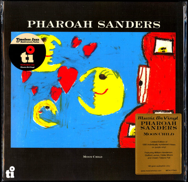 Image of Front Cover of LP - VG+/VG+ - PHAROAH SANDERS, Moon Child (Music On Vinyl; MOVLP2949, Europe 2021 Reissue, Limited Edition, Numbered, Purple vinyl), No.547,  - 3326036E