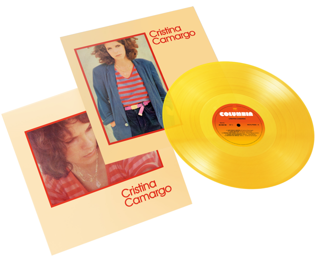 Image of Back Cover of LP - NEW/NEW - CRISTINA CAMARGO, Cristina Camargo (Music On Vinyl; MOVLP3685C, UK 2026 Reissue, Insert, Limited Edition, 180g Translucent Yellow Coloured Vinyl), , Cristina Camargo broke onto the Brazilian boogie scene in 1980 with the single “Moral Tem Hora”, penned by Marcos and Paulo Valle. They were joined by arranger, producer and musician duo Robson Jorge and Lincoln Olivetti for the eponymous debut album. The result blends Brazilian musical heritage with the boogie disco sound 