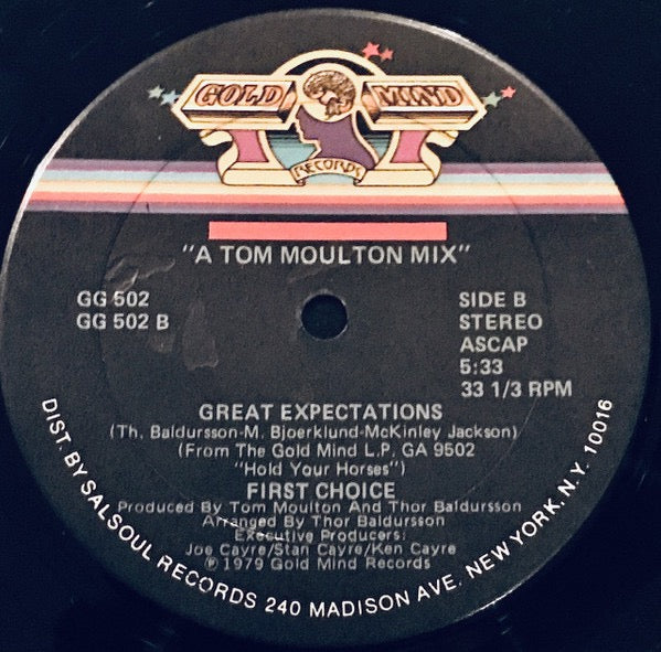 Image of Back Cover of 12" - VG/VG - FIRST CHOICE, Love Thang (Gold Mind Records; GG 502, US 1979, Company Sleeve), Light marks only.,  - 3316104C