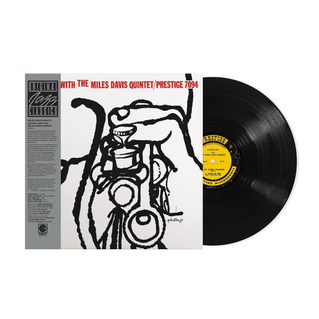 Image of Front Cover of LP - NEW/NEW - THE MILES DAVIS QUINTET, Cookin' With The Miles Davis Quintet (Craft Recordings; 7273572, UK 2026 Reissue, 180g Black Vinyl), , Original Jazz Classics celebrates Miles Davis’ centennial with the release of Cookin' with the Miles Davis Quintet. Originally released on Prestige in 1957 and one of four albums recorded during sessions at Van Gelder studios, Cookin’ features Davis alongside John Coltrane, Paul Chambers, Red Garland and Philly Joe Jones. This new edition of t