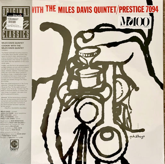 Image of Front Cover of LP - NEW/NEW - THE MILES DAVIS QUINTET, Cookin' With The Miles Davis Quintet (Craft Recordings; 7273572, UK 2026 Reissue, With Obi Strip, 180g Black Vinyl), , Original Jazz Classics celebrates Miles Davis  centennial with the release of Cookin' with the Miles Davis Quintet. Originally released on Prestige in 1957 and one of four albums recorded during sessions at Van Gelder studios, Cookin  features Davis alongside John Coltrane, Paul Chambers, Red Garland and Philly Joe Jones. This 