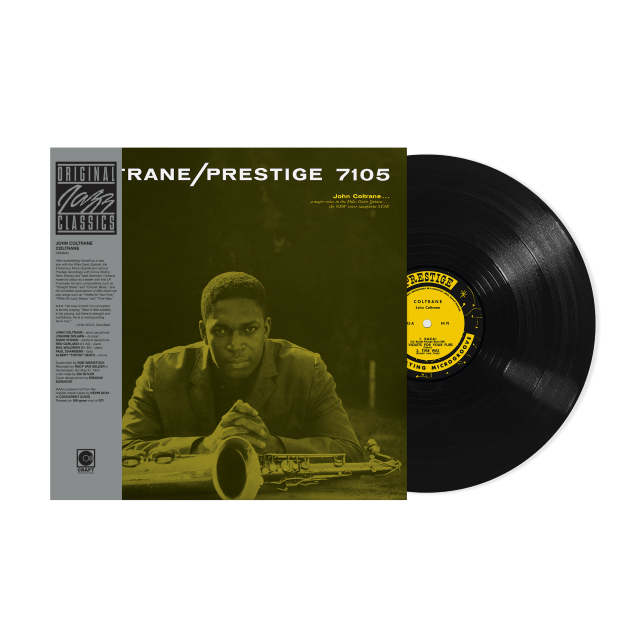 Image of Front Cover of LP - NEW/NEW - JOHN COLTRANE, Coltrane (Craft Recordings; 7273834, UK 2026 Reissue, 180g Black Vinyl), , Original Jazz Classics celebrates John Coltrane’s centennial with this release of the mono edition of Coltrane. Originally released on Prestige in 1957 the album features Coltrane alongside Johnnie Splawn, Sahib Shihab, Red Garland, Mal Waldron, Paul Chambers, and Albert “Tootie” Heath. This new edition of the album is released on 180-gram vinyl pressed at RTI with all-analog mast