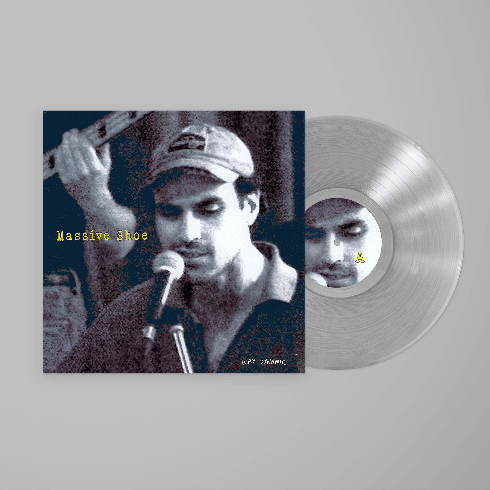 Image of Back Cover of LP - NEW/NEW - WAY DYNAMIC, Massive Shoe (Jagjaguwar; JAG503LP-C1, UK 2026, Silver Opaque Vinyl), , "Way Dynamic, the solo project of Melbourne’s Dylan Young, releases internationally Massive Shoe – a third album that’s playful and understated, luminous and textured. Massive Shoe is minimalist folk-pop, art rock and baroque pop, produced and largely played by Young, who Cool Sounds and Good Morning and has played drums with Snowy Band and Kankawa Nagarra. - 9410254C