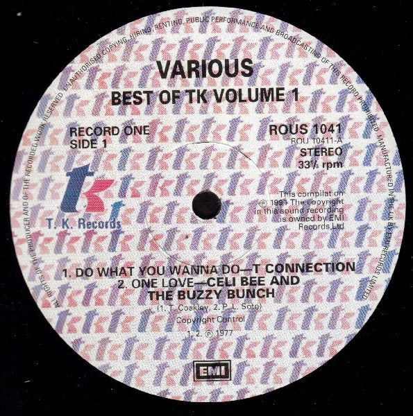 Image of Back Cover of 2xLP - VG/VG - VARIOUS, The Best Of T.K. Volume 1 (EMI; ROUS 1041, UK 1991), ,  - 3316107C