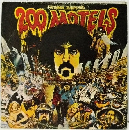 Image of Front Cover of 2xLP - VG+/VG+ - FRANK ZAPPA, 200 Motels (United Artists Records; 14C 162-92854/5, Greece 1980 Reissue, Gatefold), Tiny pressing flaw on A6, does not effect play.,  - 3316059C