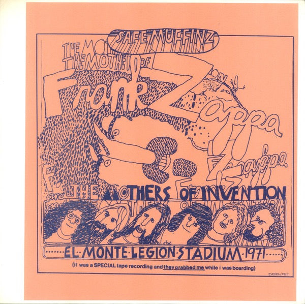 Image of Front Cover of LP - VG/G+ - FRANK ZAPPA AND THE MOTHERS OF INVENTION, Safe Muffinz (The Amazing Kornyfone Record Label; TAKRL1929, US 1974, Pasted Print On Plain Sleeve, Unofficial), Sleeve is worn & has two splits.,  - 3316065C