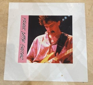 Image of Front Cover of 2xLP - VG/VG - FRANK ZAPPA, Guitar (, UK 1988, White Label Test Pressing, Pasted Print On Plain Sleeve, Two Page Promo Insert), LP1 Good+ / LP2 VG+. Sleeve is worn & creased.,  - 3316150C