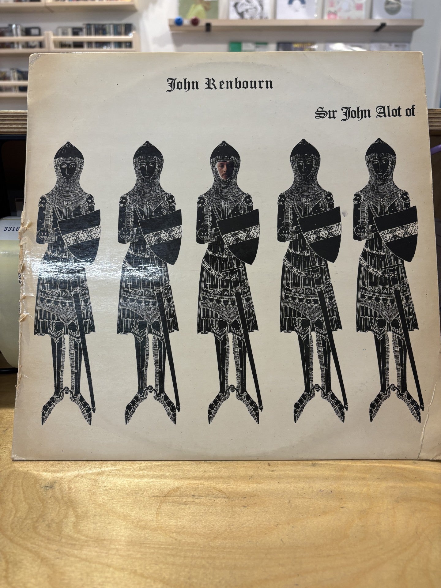Image of Front Cover of LP - G+/G+ - JOHN RENBOURN, Sir John Alot Of Merrie Englandes Musyk Thyng & Ye Grene Knyghte (Transatlantic Records; TRA 167, New Zealand 1968, Laminated Flipback Sleeve), Spine wear, Light hairline marks, Rare NZ Press,  - 3316081C