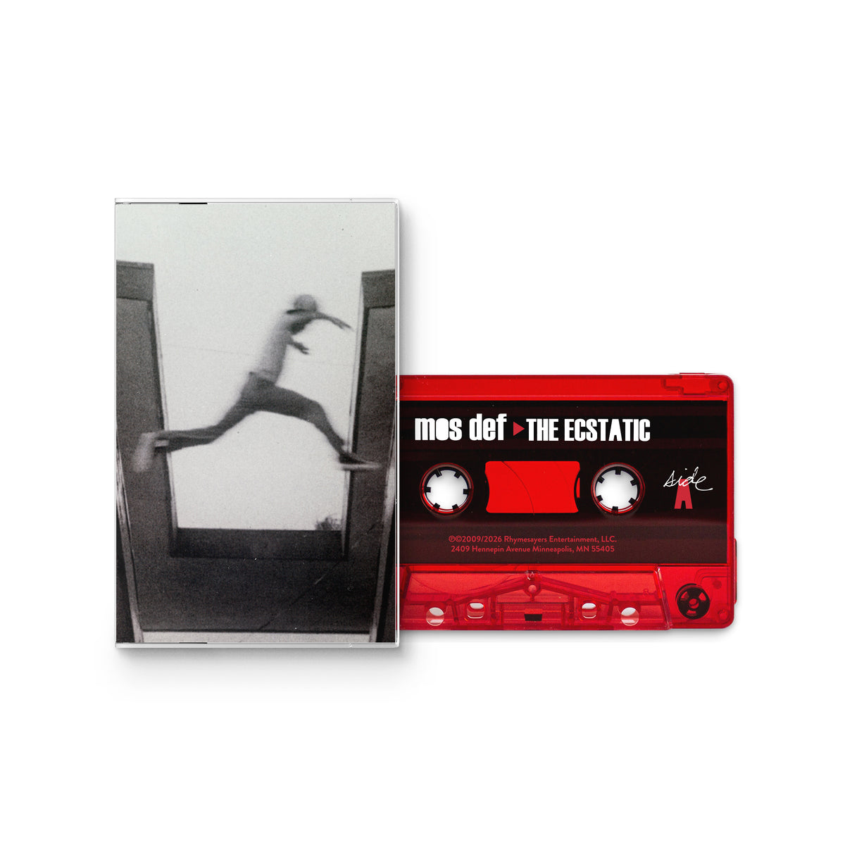 Image of Front Cover of Cassette - NEW/NEW - MOS DEF, The Ecstatic (Rhymesayers Entertainment; RSE395CS, UK 2026 Reissue), , Originally released in June 2009, The Ecstatic stands as a defining artistic statement from Mos Def (now known as yasiin bey)   a richly textured return to form that reaffirmed his status as one of hip-hop s most adventurous and intellectually engaged voices. Arriving a decade after his celebrated debut Black on Both Sides, the album was widely regarded as his strongest work in years,
