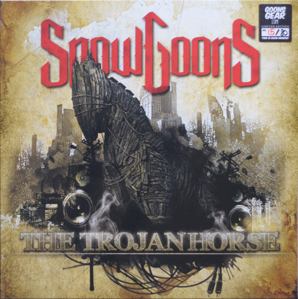 Image of Front Cover of 2xLP - VG+/VG+ - SNOWGOONS, The Trojan Horse (Goon MuSick; GM 20-046, Germany 2020 Reissue, Limited Edition, Clear Sand Vinyl), Numbered 29/80.,  - 3346139S