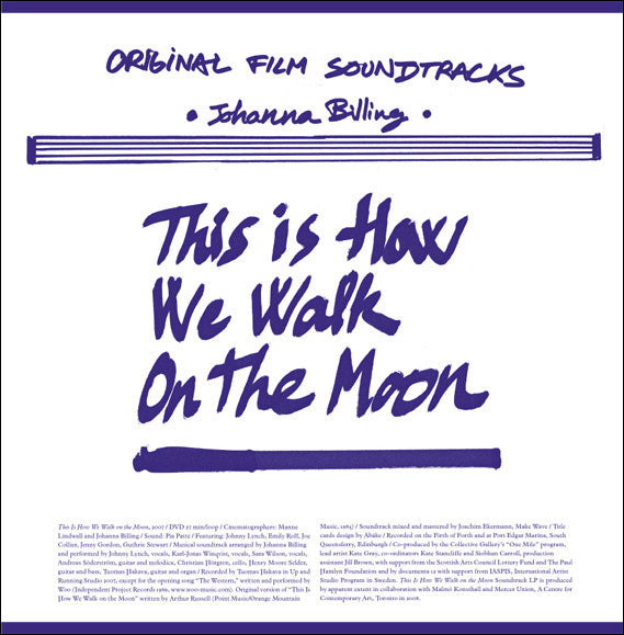 Image of Front Cover of LP - VG+/VG+ - JOHANNA BILLING, This Is How We Walk On The Moon (Apparent Extent ; ae006, Germany 2008, Insert), Corner Bump,  - 3326091E