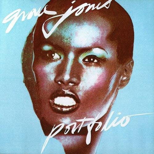 Image of Front Cover of LP - VG+/VG+ - GRACE JONES, Portfolio (Island Blue - Night and Day; ILPS 9470, UK Reissue), ,  - 3326088E