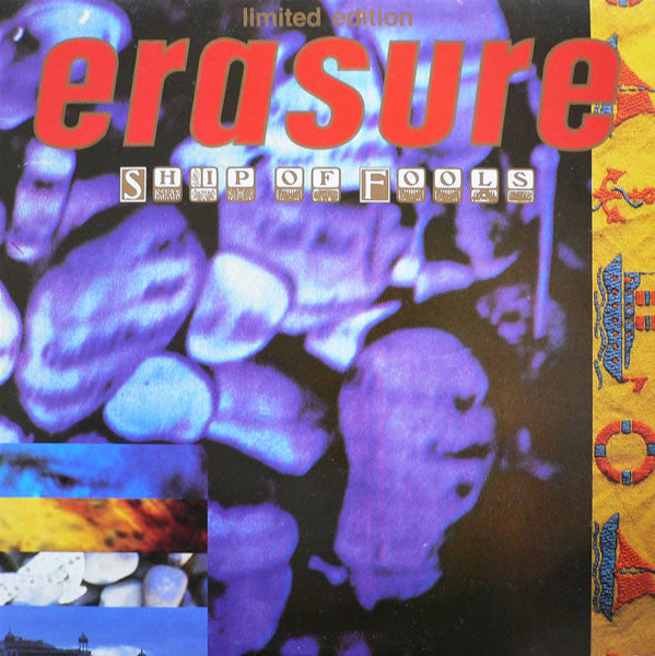 Image of Front Cover of 12" - VG/VG+ - ERASURE, Ship Of Fools (Mute; L12 mute 74, UK 1988, Picture Sleeve, Limited Edition), Small nick in spine otherwise VG+,  - 3316217C
