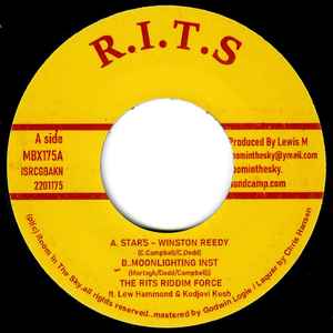 Image of Front Cover of 7" - /EX - WINSTON REEDY / THE RITS RIDDIM FORCE, Stars / Moonlighting Inst (Room In The Sky; MBX175, UK 2022, B dide label is blank.), ,  - 3356037S