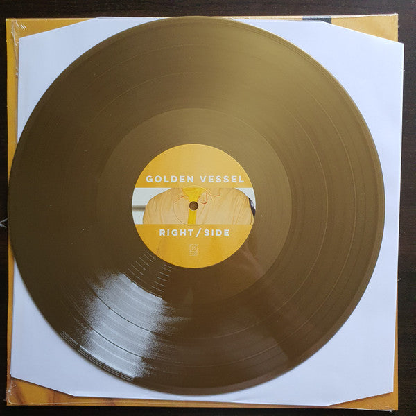Image of Back Cover of 12" EP - VG+/EX - GOLDEN VESSEL, Right/Side (Exist. Recordings; EXIST004, Australia 2017, Picture Sleeve, Gold Coloured Vinyl.), ,  - 3326112E