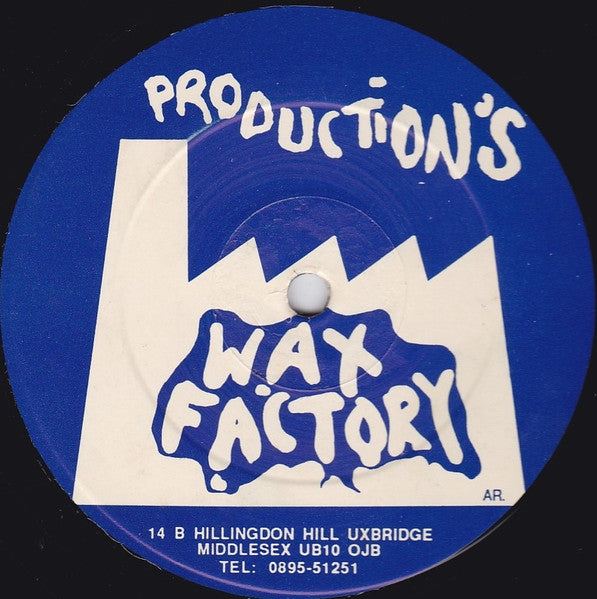 Image of Back Cover of 12" - /F - THE AUTHENTIC 1, Sub Hurts / Sweet Thoughts (Wax Factory Productions; WF 007, UK 1990, Plain Sleeve), Graded F due gto a skip on the intro of A-side. Rest of the 12" is G+,  - 4126037E