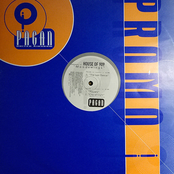 Image of Front Cover of 12" - VG/VG+ - HOUSE OF 909, Moodswings (Pagan; Ark 21, UK 1997, Promo, Company Sleeve), ,  - 3326115E