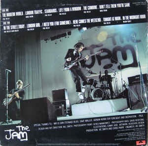 Image of Back Cover of LP - VG/VG - THE JAM, This Is The Modern World (Polydor Custom Black/White Picture Labels; 2383 475, UK 1980s Reissue, Inner, 420W Runouts), Light marks only,  - 3316228C