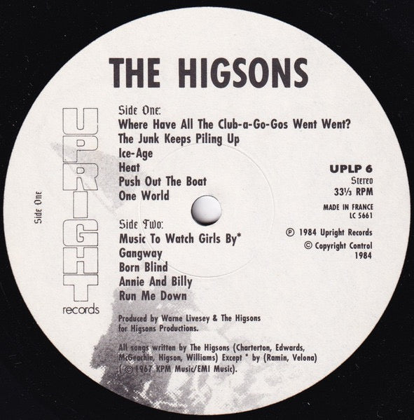 Image of Label Cover of LP - VG/VG - THE HIGSONS, The Curse Of The Higsons (Upright Records; UPLP 6, UK 1984), Light marks only,  - 3316231C