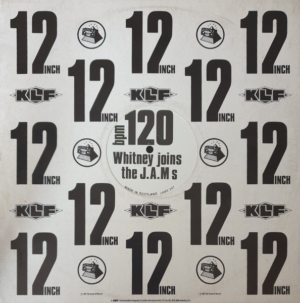 Image of Front Cover of 12" - VG+/VG+ - J.A.M S, Whitney Joins The J.A.M s (KLF Communications; JAMS 24T, UK 1987, Die Cut Company Sleeve), ,  - 3316253C