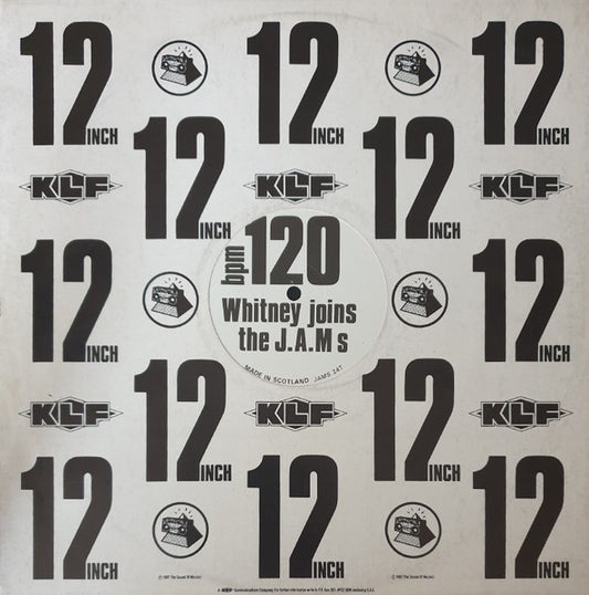Image of Front Cover of 12" - VG+/VG+ - J.A.M S, Whitney Joins The J.A.M s (KLF Communications; JAMS 24T, UK 1987, Die Cut Company Sleeve), ,  - 3316253C