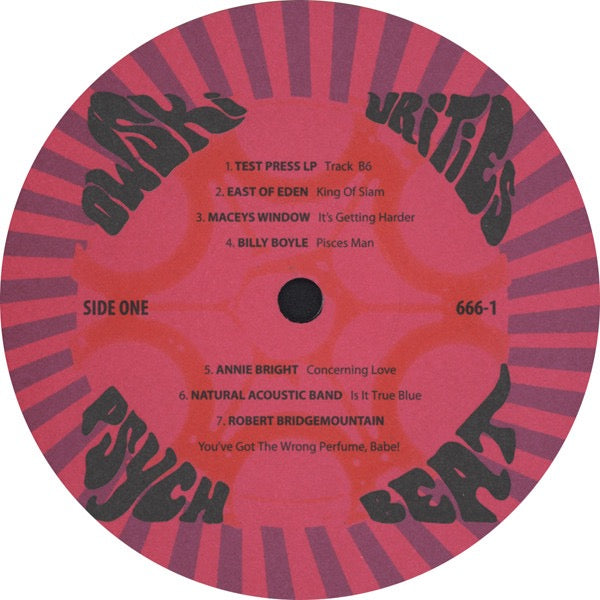 Image of Label Cover of LP - VG+/EX - VARIOUS, Owski Urities (Psych Beat) (Owski; 666-1, Spain 2010, Insert, Unofficial Compilation), Opened Instore, Shrinkwrap a little torn,  - 3316234C