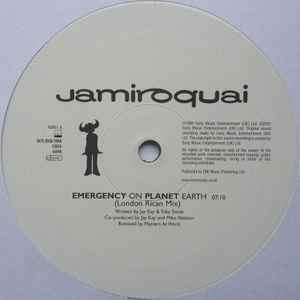 Image of Label Cover of 12" - VG/EX - JAMIROQUAI, Emergency On Planet Earth / Space Cowboy (Sony Music; VJAY11, UK 2001, Company Sleeve), Wear to sleeve with ringwear and evidence of previous price sticker.,  - 3346078S