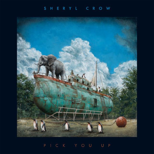 Image of Front Cover of LP - NEW/NEW - SHERYL CROW, Pick You Up (Old Green Barn Productions Inc.; 42586EXC, UK 2026, Indie Exclusive Galaxy Blue Vinyl), , Each of these songs are a commentary on being human and wanting connection. There is a lot of chaos all around us and I definitely find myself feeling alone. My wish is that whoever hears these songs feels the hope I feel when I sing them! I hope these songs feel like a soothing moisturizer on our chapped hearts. We are all going through so much in our hu