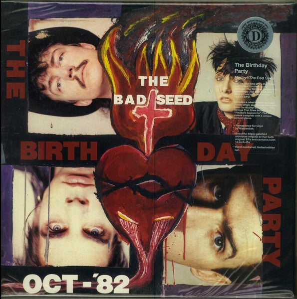 Image of Front Cover of 2x12" EP - VG+/VG+ - THE BIRTHDAY PARTY, The Bad Seed / Mutiny! (Drastic Plastic Records; DPRLP28, US 2013 Reissue, Triple Gatefold In Sticker Clear Plastic Sleeve, 180 Gram Vinyl, With 7" in Picture Sleeve, Ltd to 1500, Numbered), No. 1517,  - 3346160S