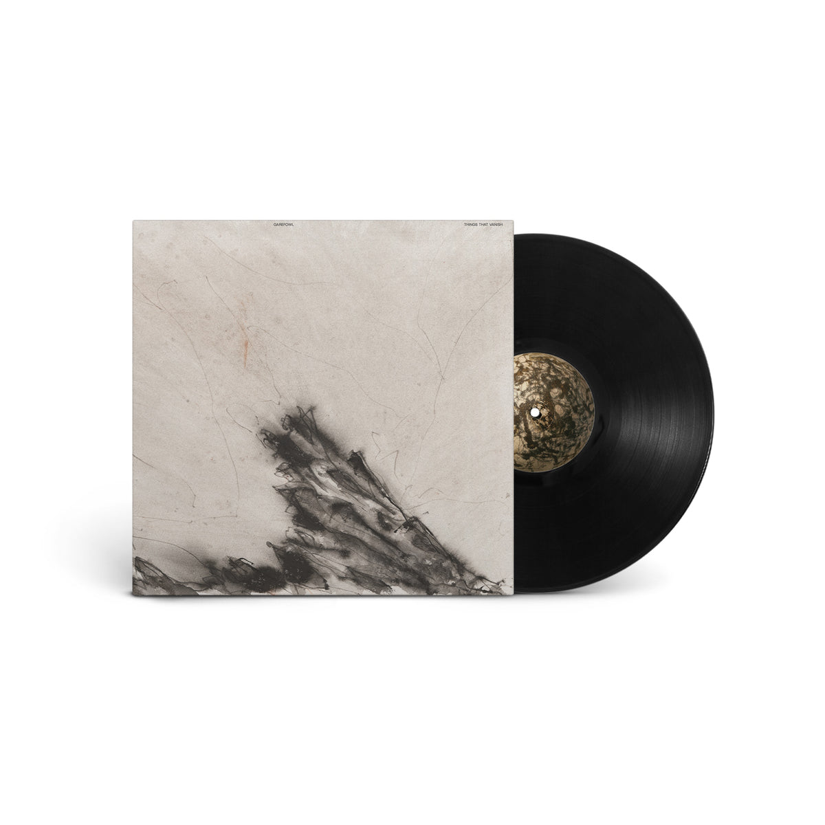 Image of Back Cover of LP - NEW/NEW - GAREFOWL, Things That Vanish (Ad 93; WHYT130LP, UK 2026, Inner), , Garefowl is a project connected to the archipelago of St Kilda, Scotland. Ewan Macdonald and his father Murdo, relatives of one of the men who killed the last Great Auk (Garefowl), conceived the project to reflect on and mark this family history. Garefowl is an international collective of musicians combining strings and electronics. Things That Vanish was recorded on Hirta, the main island of St Kilda, a