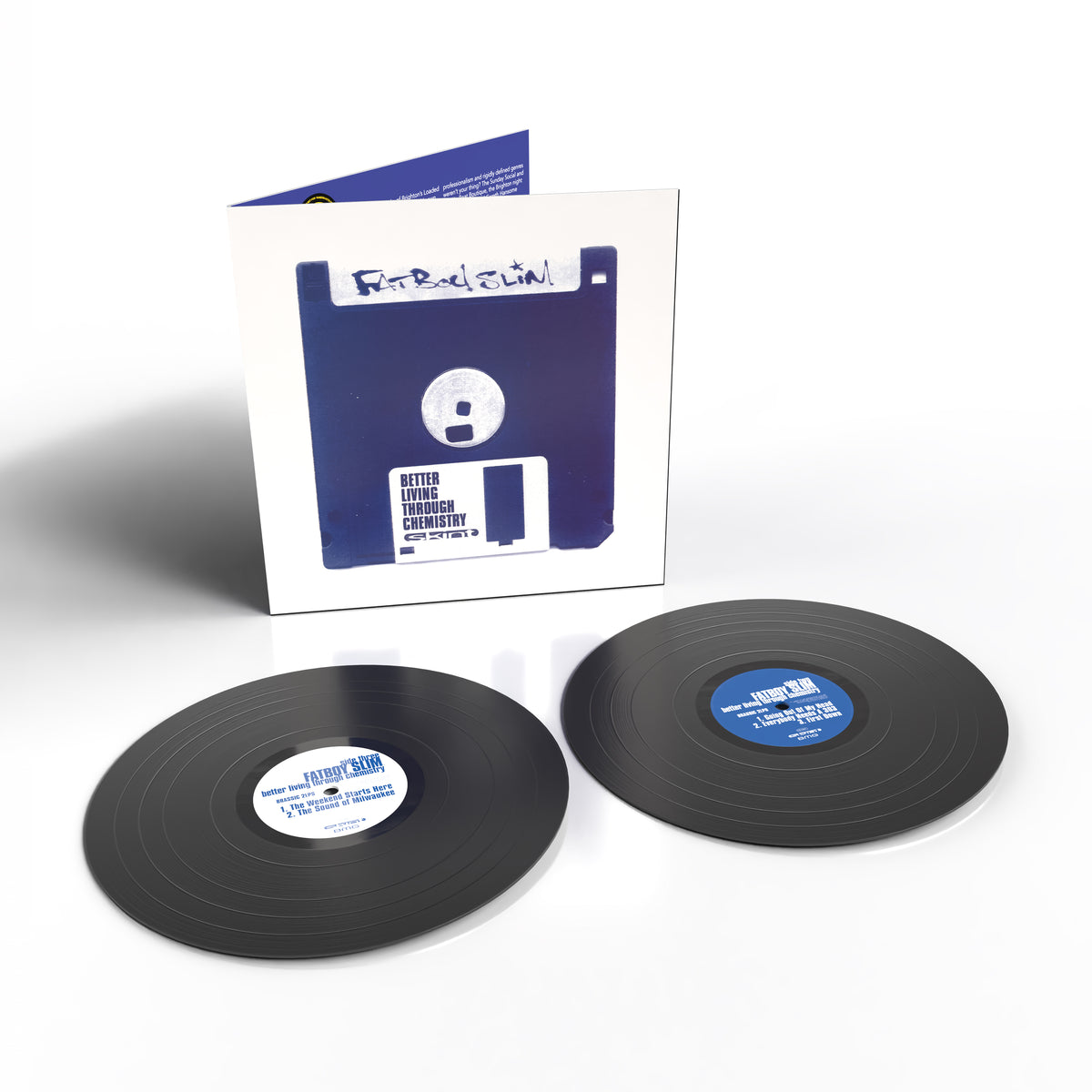 Image of Back Cover of 2xLP - NEW/NEW - FATBOY SLIM, Better Living Through Chemistry (30th Anniversary) (BMG; 964274431, UK 2026 Reissue, Gatefold, Sticker, 180g Black Eco Vinyl), , Better Living Through Chemistry wasn’t just Fatboy Slim’s breakthrough - it helped redefine what electronic music could be in the mainstream. Released in 1996, the album arrived at a pivotal moment in UK club culture, fusing big beat, acid house energy and sample-heavy experimentation into something irreverent, accessible and un