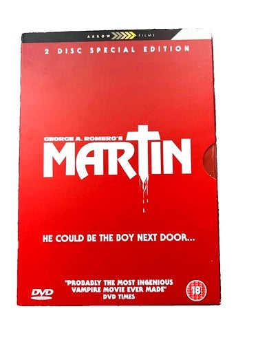 Image of Front Cover of 2xDVD - VG+/VG+ - GEORGE A. ROMERO, Martin (Arrow Films; FCD260, UK 2006 Reissue, Slipcase), ,  - 3316339C