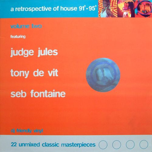 Image of Front Cover of 4xLP - VG/VG+ - VARIOUS, A Retrospective Of House '91 - '95 Volume Two (Sound Dimension Recordings; sdimlp4, UK 1995, Gatefold), Records very clean. Very slight wear / creasing at bottom of sleeve opening. Hologram sticker on front,  - 3316421C