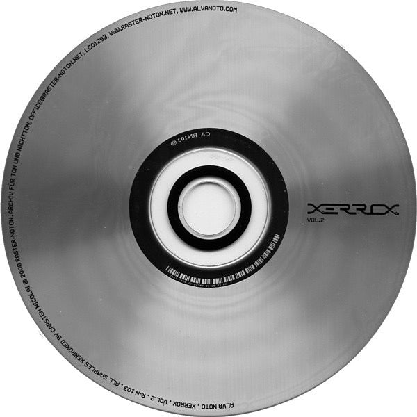 Image of Label Cover of CD - VG+/VG - ALVA NOTO, Xerrox Vol.2 (Raster-Noton; R-N 103, Germany 2009, Fold Over Card Sleeve (DVD Size)), Scratches (CD),  - 3316410C