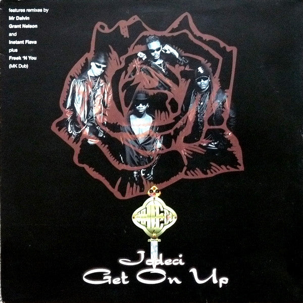Image of Front Cover of 12" - G+/VG - JODECI, Get On Up (MCA Records; MCST 48010, UK 1996, Picture Sleeve), Sleeve has heavy edge and corner wear, creasing, light damage,  - 3316498C