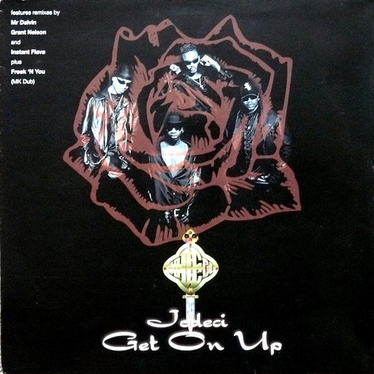 Image of Front Cover of 12" - G+/VG - JODECI, Get On Up (MCA Records; MCST 48010, UK 1996, Picture Sleeve), Sleeve has heavy edge and corner wear, creasing, light damage,  - 3316498C